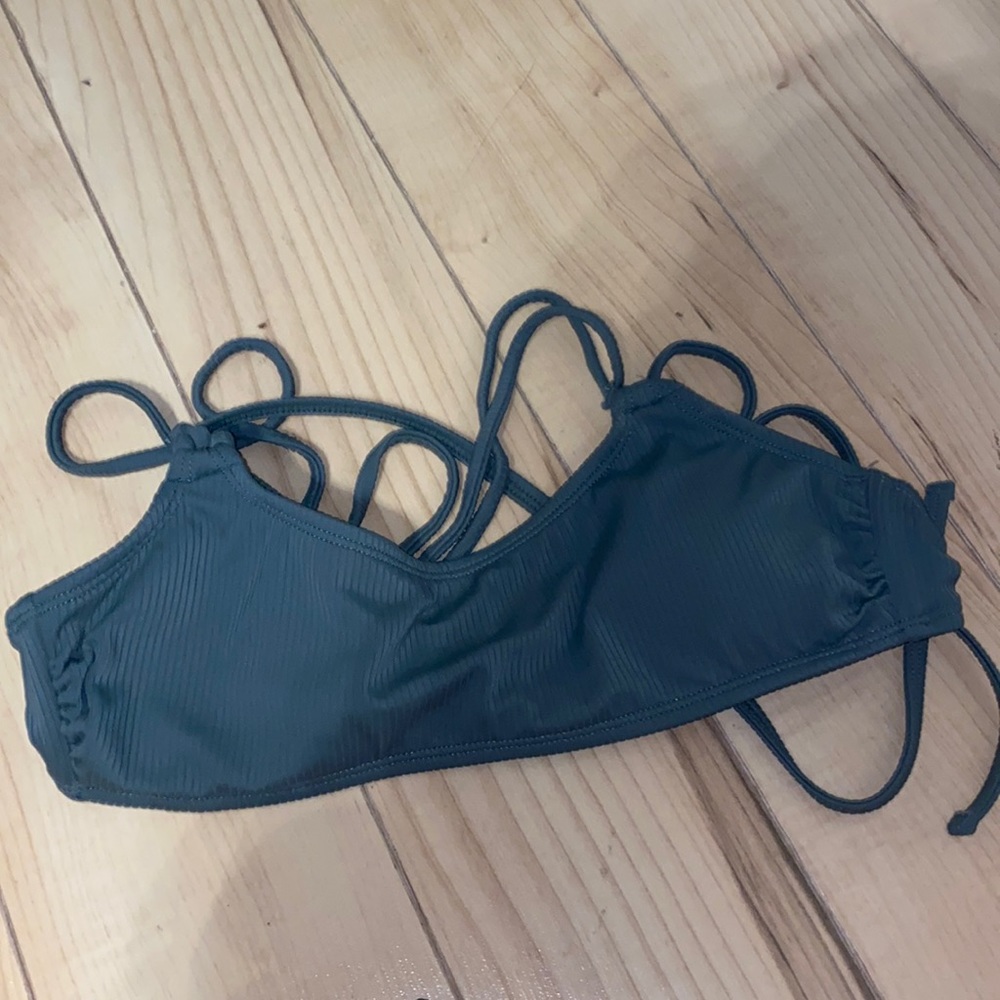 Green Bikini Top, Size XS